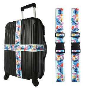 Disney Stitch Luggage Strap 2-Piece Set Officially Licensed, Adjustable Luggage Straps from 30'' to 72'' - 1 of 4