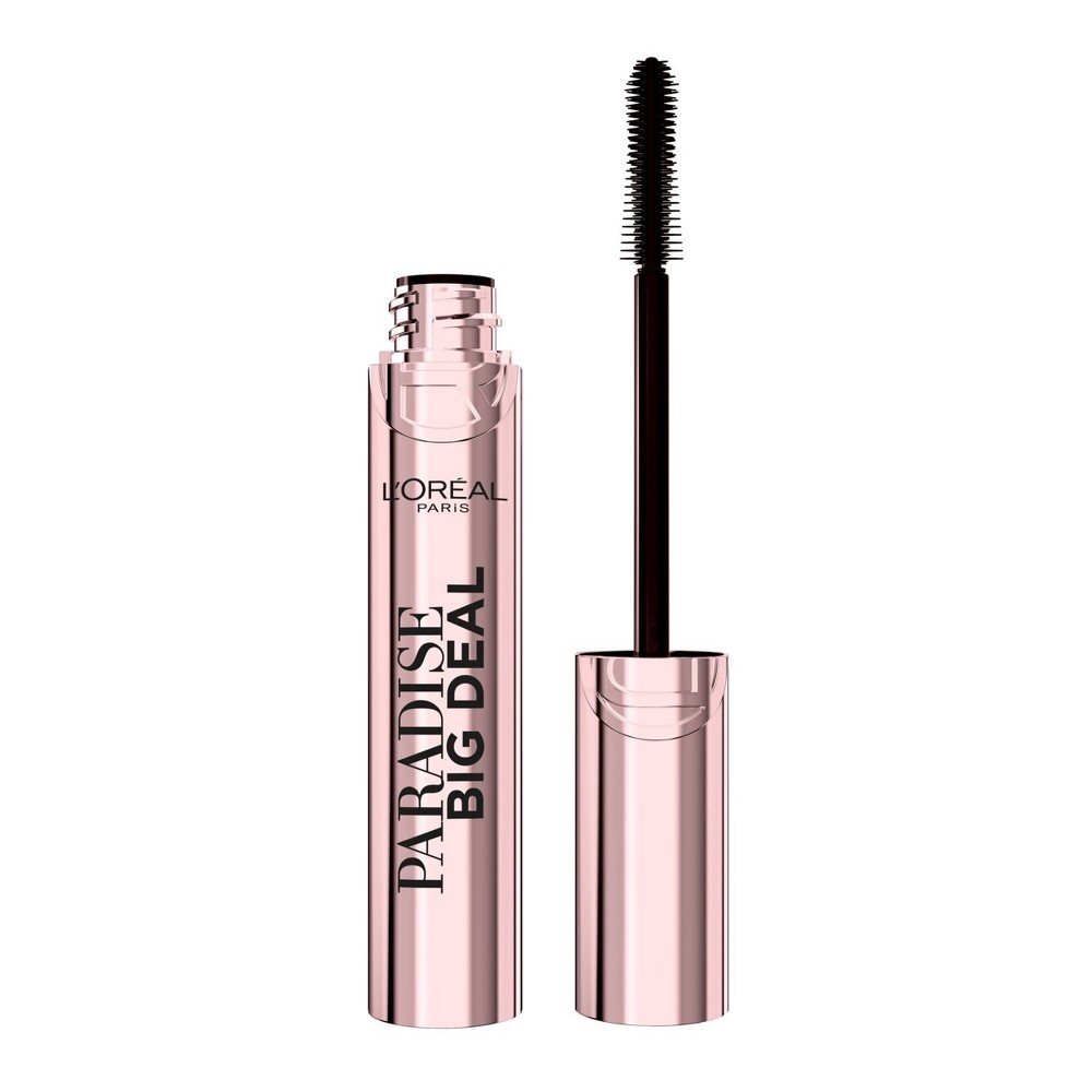 Photos - Mascara LOreal L'Oreal Paris Paradise Big Deal Volumizing and Lengthening  - Washable Blackest Black - 0.33 fl oz 