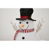 2FT Lighted Christmas Snowman Decoration, Pre-Lit Outdoor Holiday Snowman with Red Hat & Scarf, Indoor Outdoor Xmas Garden Party Decor - 4 of 4