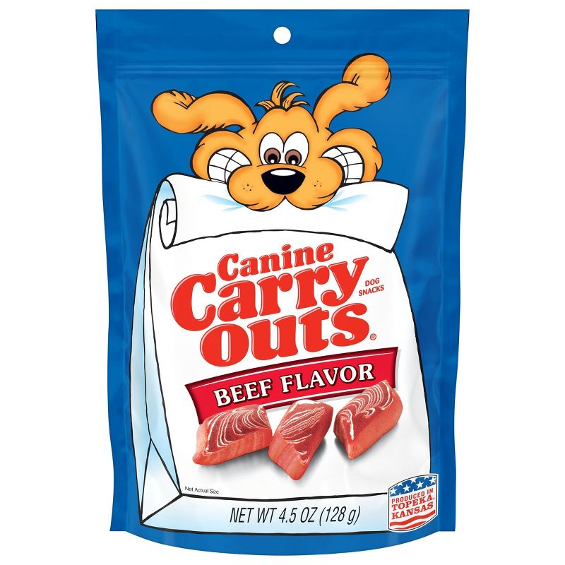 Canine Carry Outs Beef Dry Chewy Dog Treats, 1 of 7