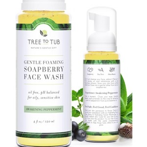 Tree To Tub Sensitive Skin Face Wash for Oily Combination Skin - Gentle Tea Tree Face Cleanser for Women & Men, All Natural Peppermint Facial Cleanser - 1 of 4