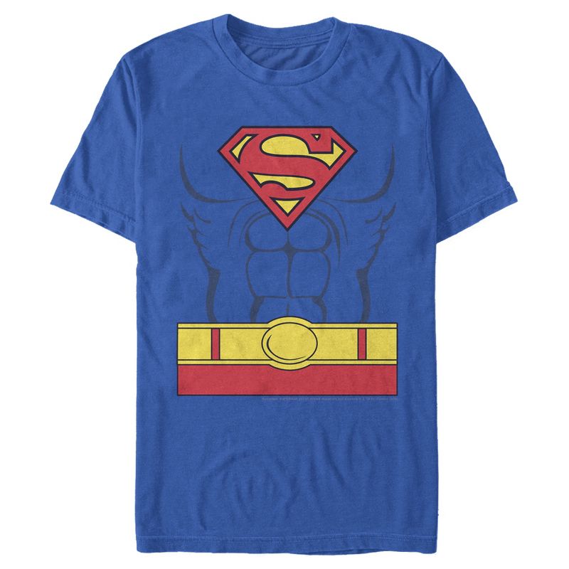 Men's Superman Hero Costume T-Shirt, 1 of 5