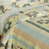 Slickblue Vermicelli Quilted Quilt Set, 8 Floral Design, Full/Queen, Cotton, Machine Washable, 3-Piece - 4 of 4