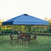 Outsunny 10' x 10' Pop Up Canopy Event Tent with Center Lift Hook Design, 3-Level Adjustable Height, Top Vent Window Design and Easy Move Roller Bag - 2 of 4
