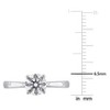 CREATED FOREVER | Sterling Silver 1 CT TGW Lab-Grown Diamond Engagement Ring - 4 of 4