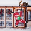 Costway 8.5 FT Christmas Inflatable Reindeer & Climbing Santa Claus, Indoor/Outdoor - 4 of 4