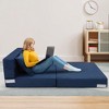 Folding Sofa Bed, Convertible Sleeper Chair,  with 2 Pillow, Memory Foam Washable Cover for Living Room/Bedroom/Guest - 4 of 4