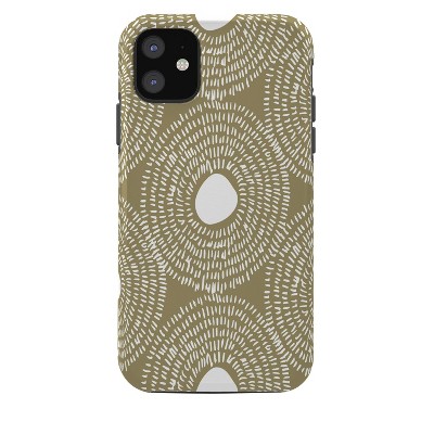 Camilla Foss Circles In Olive II Tough iPhone 11 Case - Society6