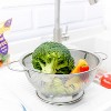 SAMMART 10 inches Perforated Stainless Steel Sheet Colander with Handle - Strainer for Pasta, Noodles and Fruits - 2 of 4