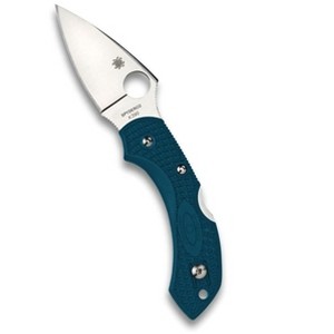 Spyderco Dragonfly 2 Lightweight Folding Pocket Knife with 2.28" K390 Wharnecliffe Blade | Get a Powerhouse Cutting Tool with the FRN Handle, Blue - 1 of 4