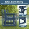 HYLEORY Outdoor Glider Rocking Chair,2 Person Bench Swings for Outside,HDPE All-Weather Resistant 2-Person Loveseat, Patio Glider for Garden Porch - 3 of 4