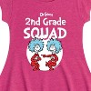 Girls' - Dr. Seuss - 2nd Grade Squad Thing 1 and Thing 2 Fit & Flair Cap Sleeve Dress - 2 of 4