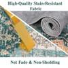 Washable Rug Vintage Floral Distressed Rug Soft Foldable Stain Resistant Non-Slip Indoor Carpet for Bedroom Living Room - 3 of 4