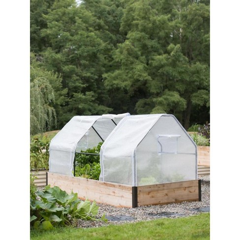 Gardeners Supply Company Multi-Season Plant Protection Grow Tent Cover |  Outdoor Greenhouse Gardening Plants, Flowers and Vegetable Garden Netting