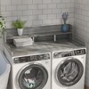 FONTOI 54"x27.5" Washer Dryer Countertop Laundry Organizer with Non-slip Pads Double Layer Storage for Laundry Room Bathroom, Gray, 27.5"*12"*54" - 2 of 4
