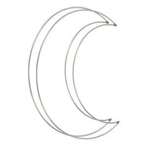 Unique Bargains Metal Moon Shape Craft Activity Kits Dream Catcher Rings - 1 of 4