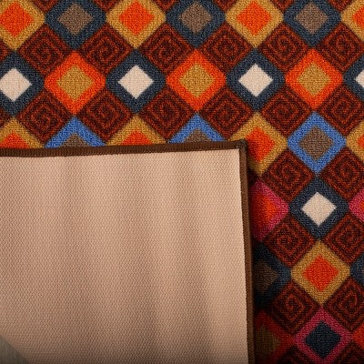 Metropolis Geometric Multicolor Synthetic Area Rug