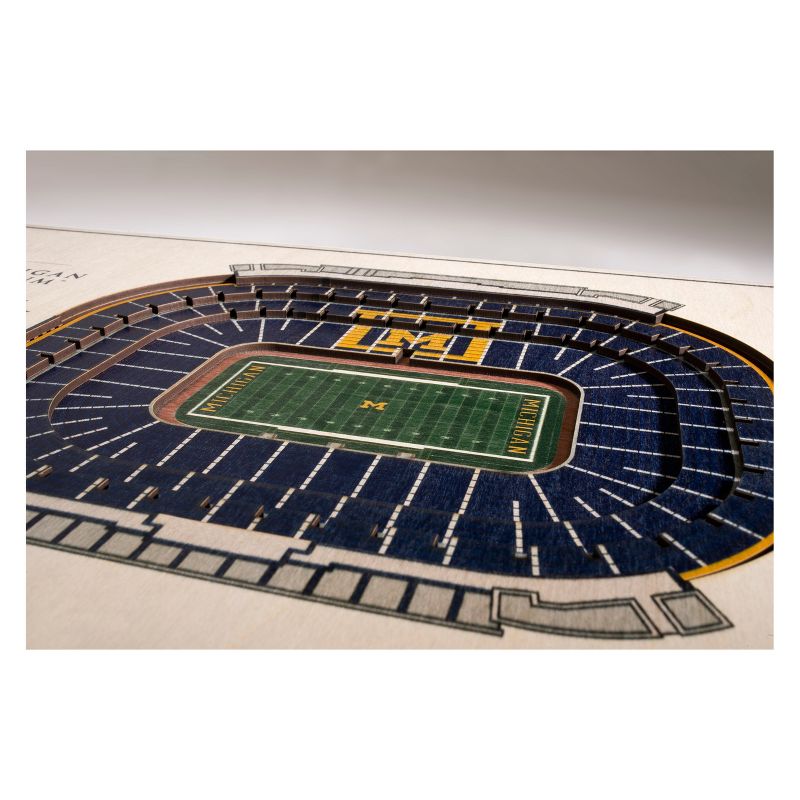 NCAA Michigan Wolverines 5-Layer StadiumViews 3D Wall Art, 2 of 5