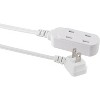 Philips 15' 3-Outlet Polarized Extension Cord Indoor White - 2 of 4