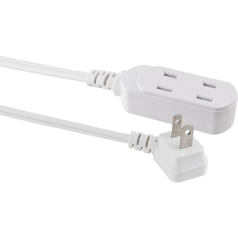 Philips 15&#39; 3-Outlet Polarized Extension Cord Indoor White, 3 of 9