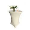 Slickblue Round Spandex Table Cover – Fits 32" or 36" Dia. x 42" High Tables, Wrinkle-Free Stretch Fit, 10 Colors - 2 of 3