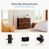 Gulches Modern Tall Fabric Storage Dresser, Brown, Wooden Top, 7 Drawers (4L/3M), Steel Frame, Anti-Tipping - 2 of 4