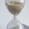 GlasFlength Decorative Objects Hourglass Decor 30 Minute Hourglass Vintage Hourglass Table Desk Decor for Living Room, Silver, 3.2"*3.2"*8" - 3 of 4