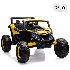 Ride on UTV Car, 24V Battery Powerd Electric Off-Road UTV Car, Remote Control, Music, LED Lights, Ride on Car for Boys Girls - 1 of 4