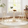 Tangkula Upholstered Dining Chair Set of 4 w/ Curved Backrest Rubber Wood Frame - 3 of 4