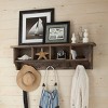 Pomona 48"" Metal and Wood Entyway Coat Hook with Storage Cubbies - 2 of 4