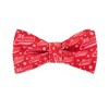 Jacob Alexander Men's Merry Christmas Greetings Snowflakes Traditional Freestyle Self-Tie Bow Tie - Red - 3 of 3