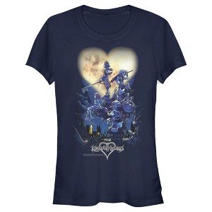 Juniors Womens Kingdom Hearts 1 Box Art T-Shirt - 1 of 4