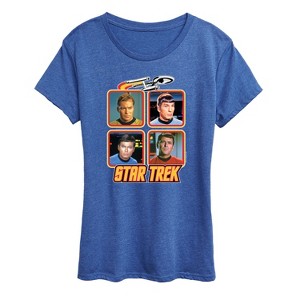 Women's - Star Trek - Retro Original Series Crew Short Sleeve Graphic T-Shirt - 1 of 4