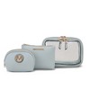 MKF Collection Laura Women's Cosmetic Punch 10 Pcs Sets, Small Travel Makeup Bag by Mia k - 2 of 4