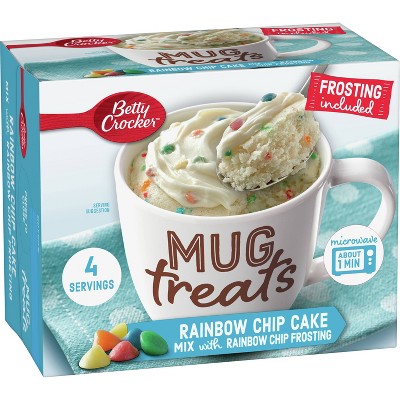 Betty Crocker Mug Treats Rainbow Chip Cake Mix - 4ct/13.9oz