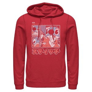 Men's Lilo & Stitch Comic Book Panels Pull Over Hoodie - 1 of 4