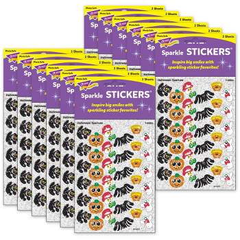TREND Halloween Sparkles Sparkle Stickers®, 72 Per Pack, 12 Packs