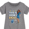 - Barbie - This is How I Roll Holiday Graphic Short Sleeve Fleece Dress - 2 of 4