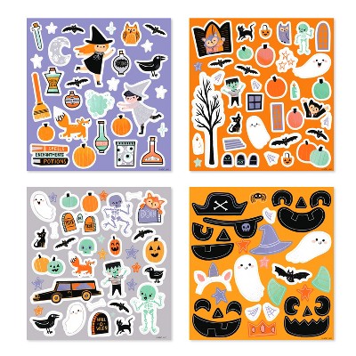 135ct Halloween Stickers Create-A-Scene Sticker Pad