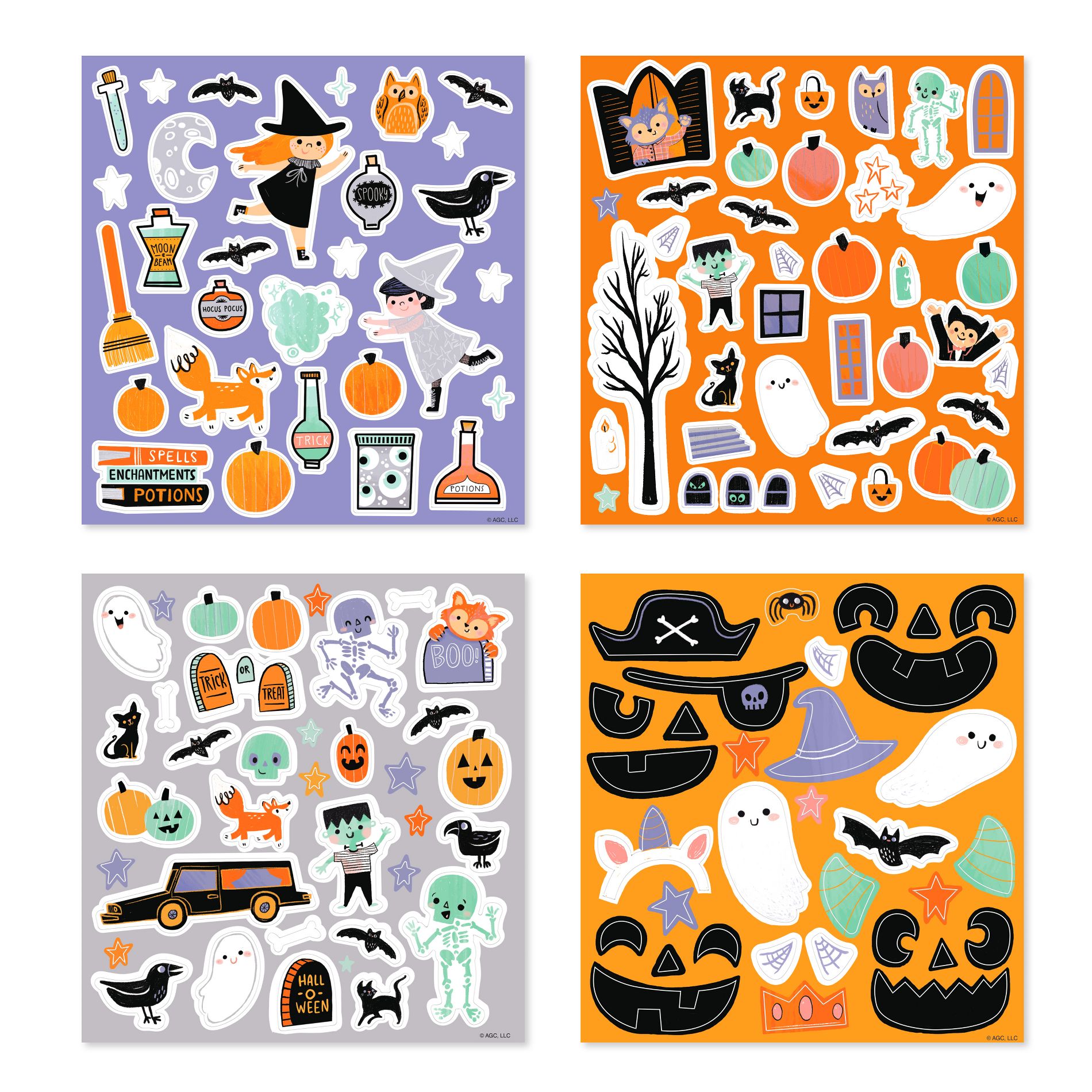 135ct Halloween Stickers Create-A-Scene Sticker Pad
