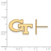 Black Bow Jewelry 10k Yellow Gold Georgia Tech Yellow Jackets NCAA Post Earrings - 2 of 3