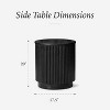 Maven Lane Dallas Modern Round Wooden Side Table 17.5" - 2 of 4