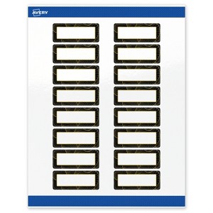 Avery Address Labels, Black with Gold Pattern, 1" x 2-5/8" - 1 of 4