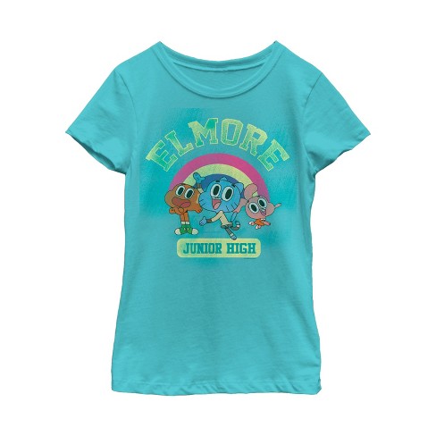 7 Amazing World of Gumball ELMORE JUNIOR HIGH T-Shirt KIDS Sizes 4 5/6 