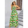 LA LEELA Women's Tube Dress Flowy Top Maxi One Size Pearl Tropical - 4 of 4