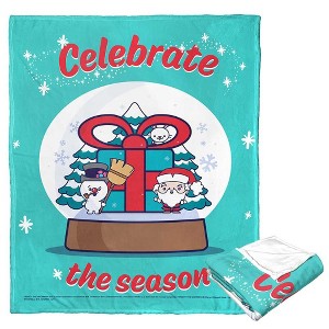 Warner Bros. Frosty the Snowman Tis The Season Silk Touch Throw Blanket 50x60 Inches - 1 of 4