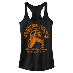 Juniors Womens Lost Gods Distressed Sunshine Ranch Racerback Tank Top - 1 of 4