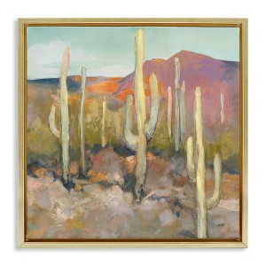 Stupell Industries Soft Cactus Desert Landscape, 18" x 18" - 1 of 4