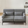 RISOKEYS 59" Modern Loveseat Sofa Couch, 2-Seater Cloud Sofa with Unique Cylindrical Armrests for Living Room, Office & Apartment - 2 of 4
