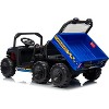 24V Electric Ride-On Dump Truck- 2-Seater w/ Parent Remote, All-Terrain Tires, 3 Speeds, Music & Safety Belts for Ages 3-8 - 2 of 4